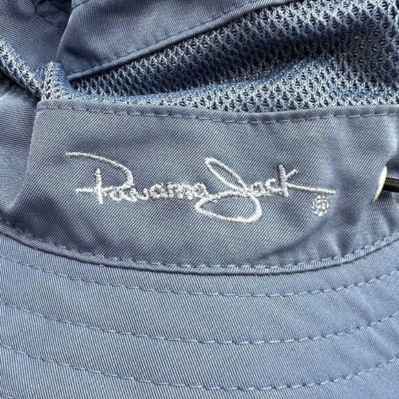 Panama Jack Blue Wide Brim Sun Hat Outdoor Boonie Hat with Chin Strap - Picture 3 of 8